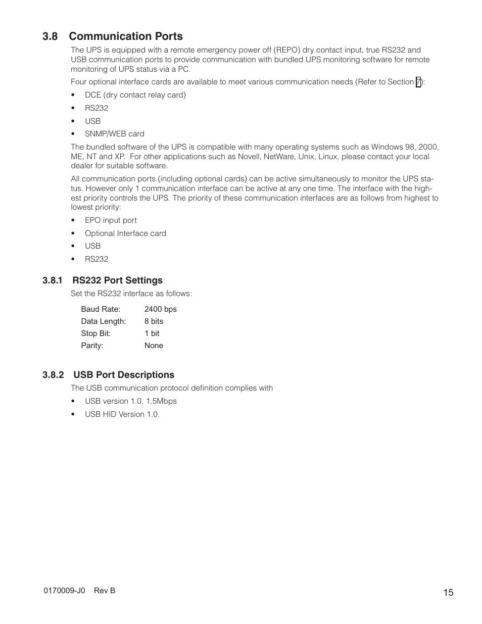 8 communication ports | Alpha Technologies Continuity: 1000_2000_3000 User Manual | Page 17 / 48