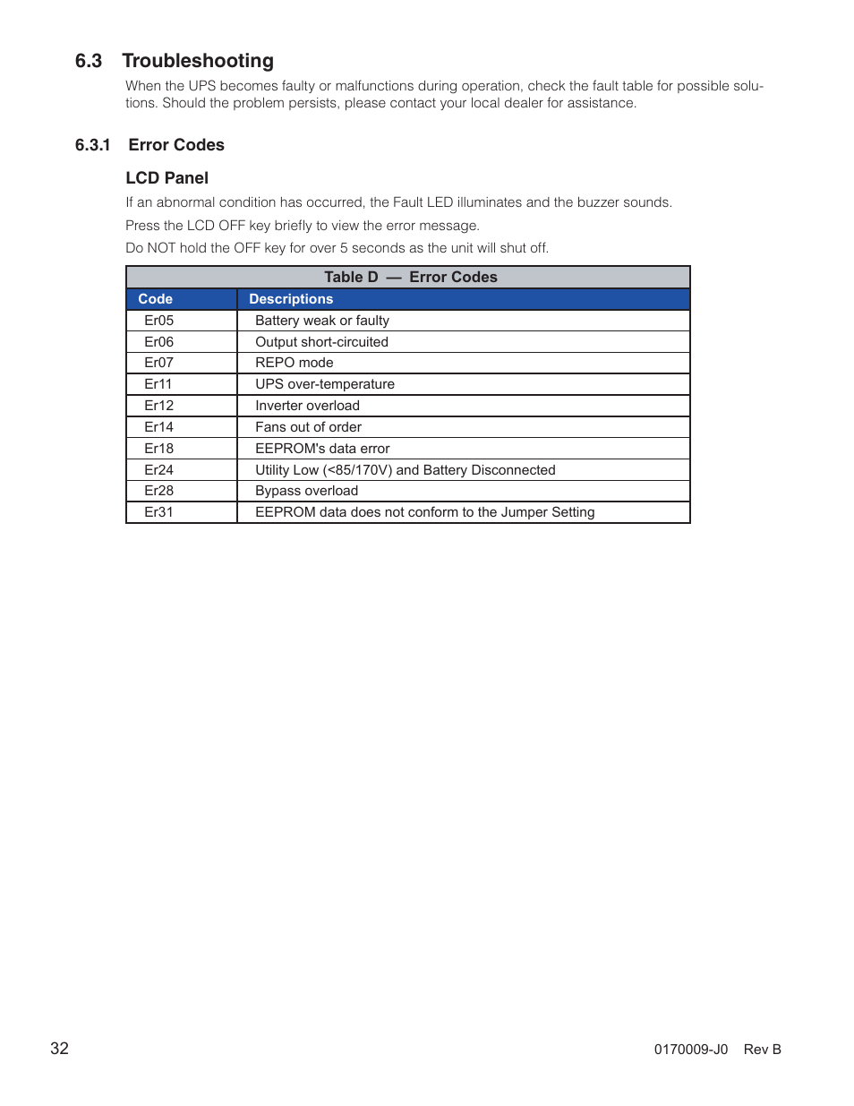 3 troubleshooting | Alpha Technologies Continuity: 1000_2000_3000 User Manual | Page 34 / 48