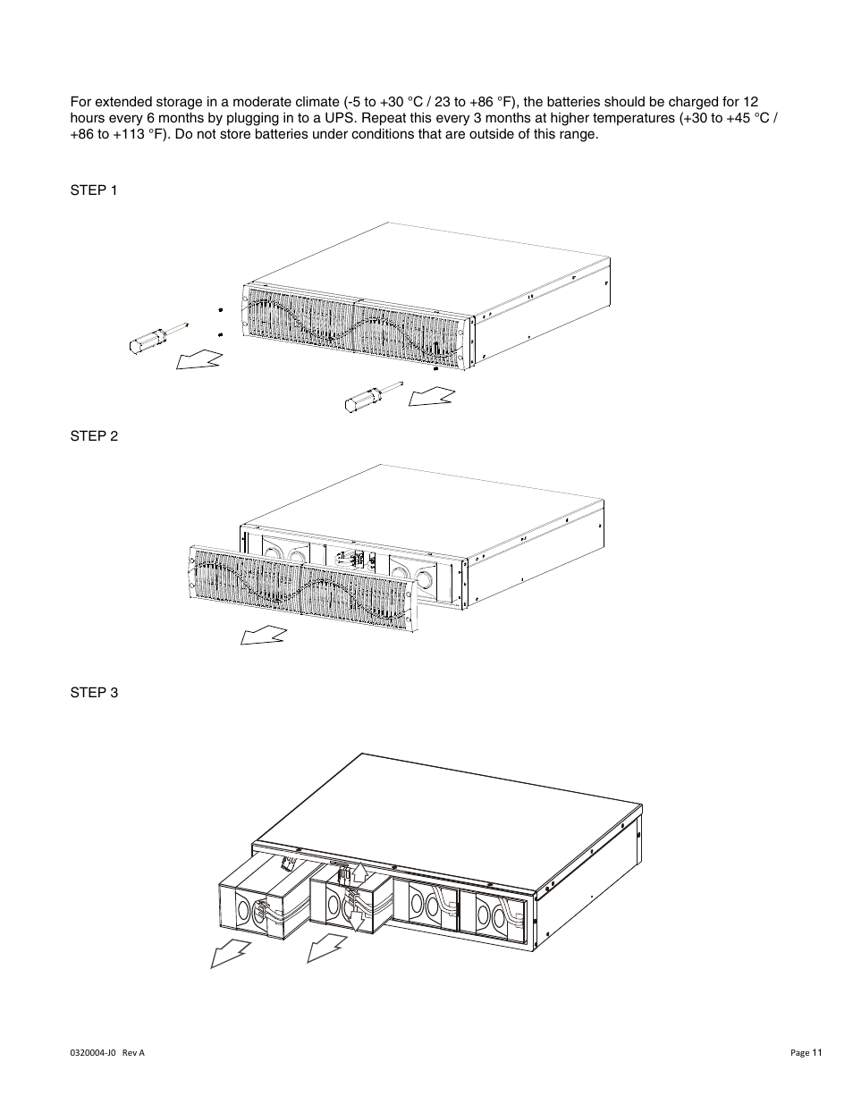 Storage instruction, Replacing the battery | Alpha Technologies Continuity Battery Pack User Manual | Page 15 / 20