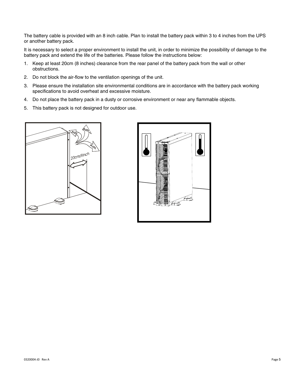 Selecting an installation position | Alpha Technologies Continuity Battery Pack User Manual | Page 9 / 20