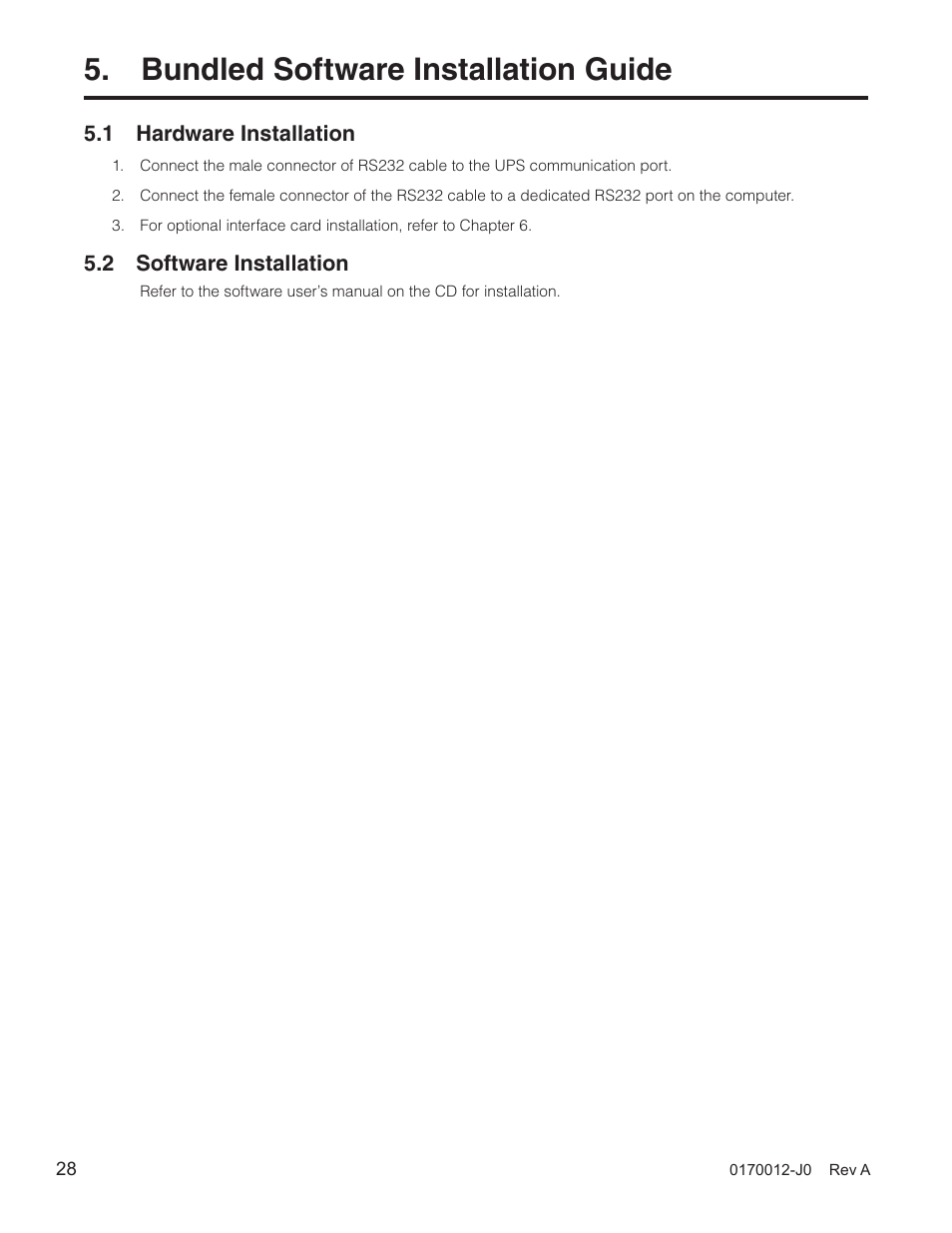 Bundled software installation guide, 1 hardware installation, 2 software installation | 1 hardware installation 5.2 software installation | Alpha Technologies Continuity: 6K_10K User Manual | Page 30 / 52