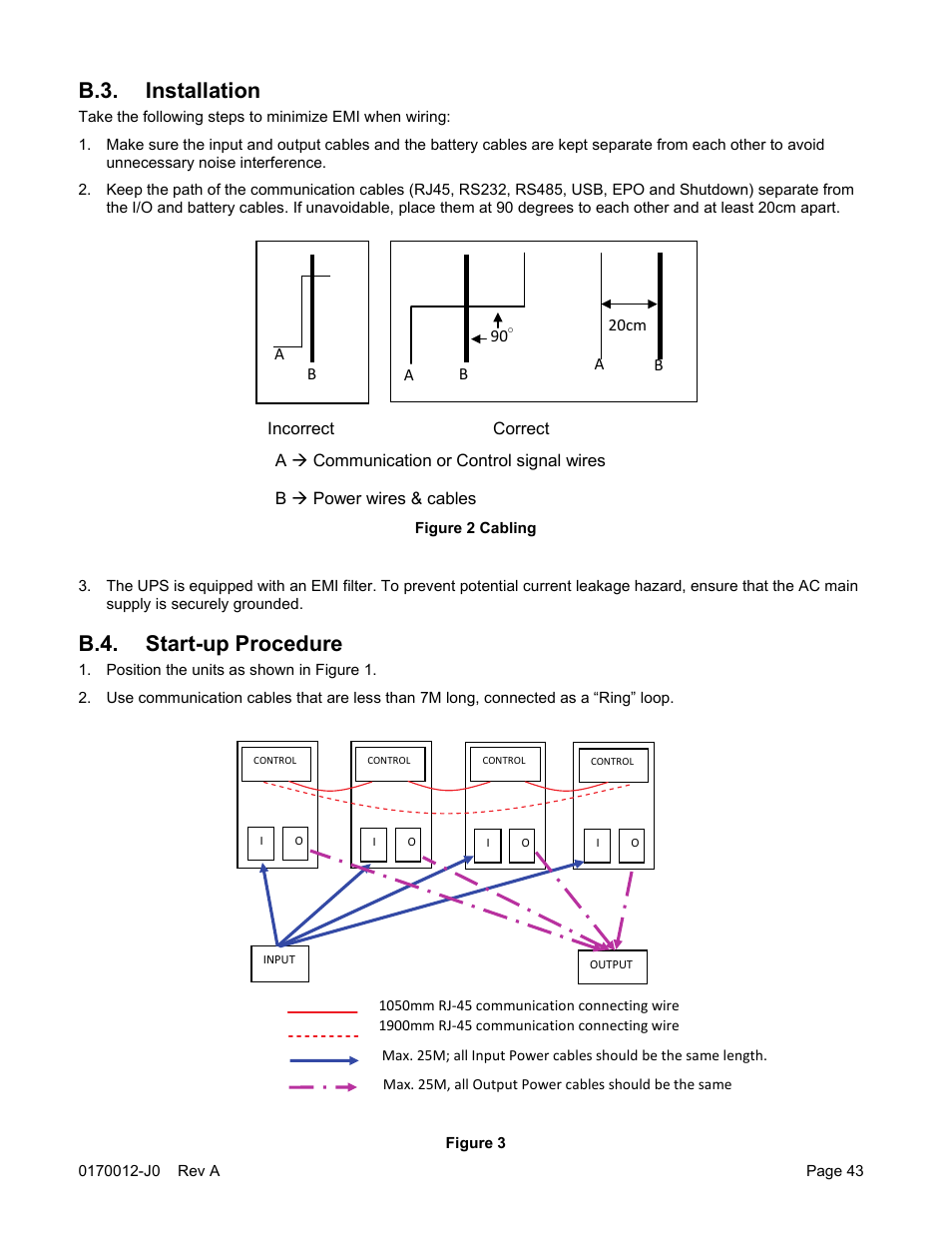 B.3. installation, B.4. start-up procedure | Alpha Technologies Continuity: 6K_10K User Manual | Page 45 / 52