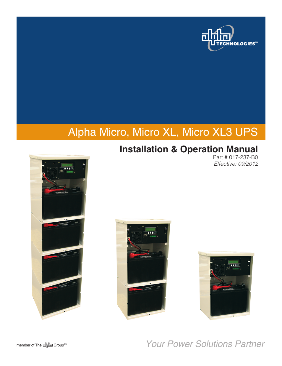 Alpha Technologies Micro, Micro XL, Micro XL3 UPS User Manual | 99 pages