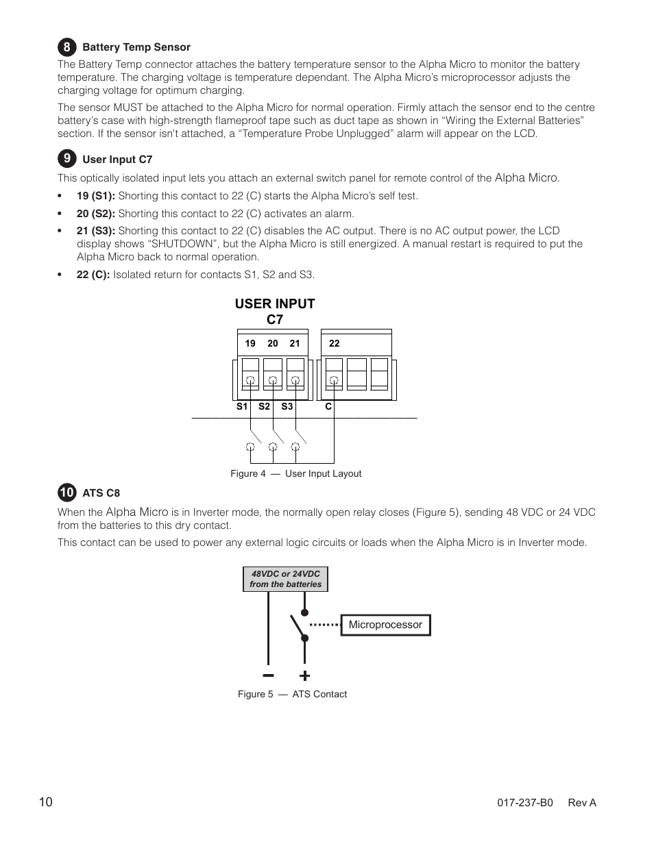 User input c7 | Alpha Technologies Micro, Micro XL, Micro XL3 UPS User Manual | Page 12 / 99