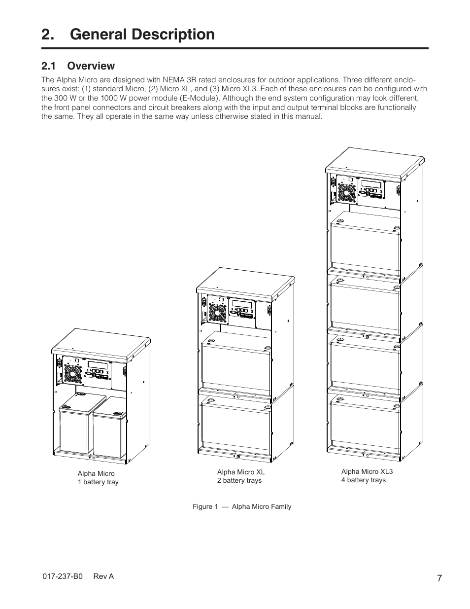 General description, 1 overview | Alpha Technologies Micro, Micro XL, Micro XL3 UPS User Manual | Page 9 / 99