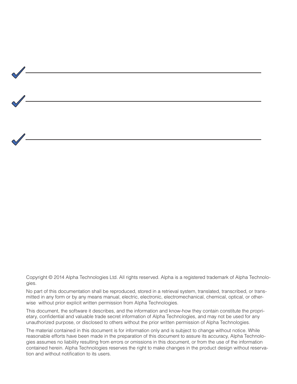Alpha Technologies Micro Secure UPS User Manual | Page 3 / 80