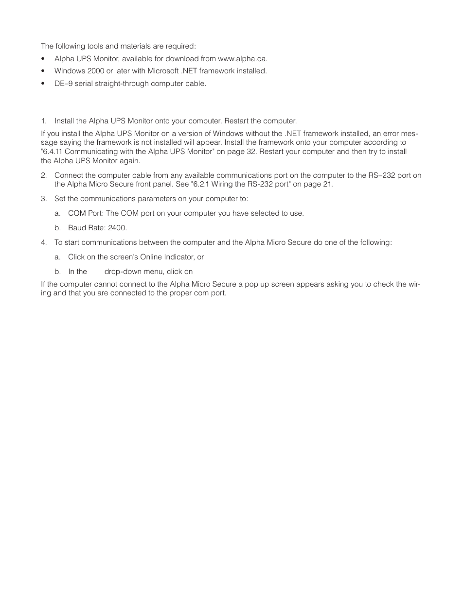 Alpha Technologies Micro Secure UPS User Manual | Page 36 / 80