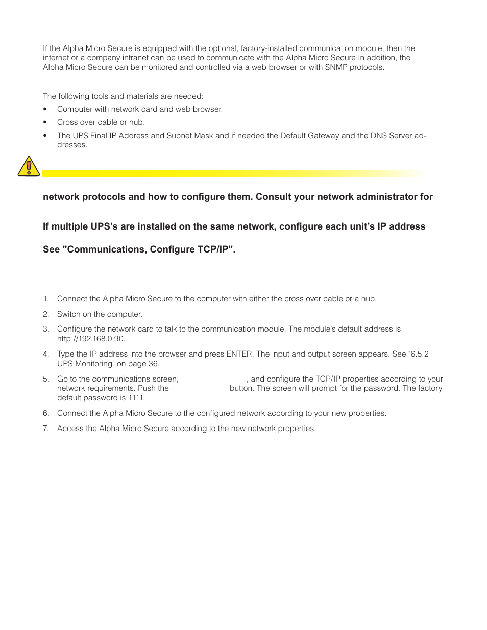6 communicating via the intranet or internet | Alpha Technologies Micro Secure UPS User Manual | Page 58 / 80