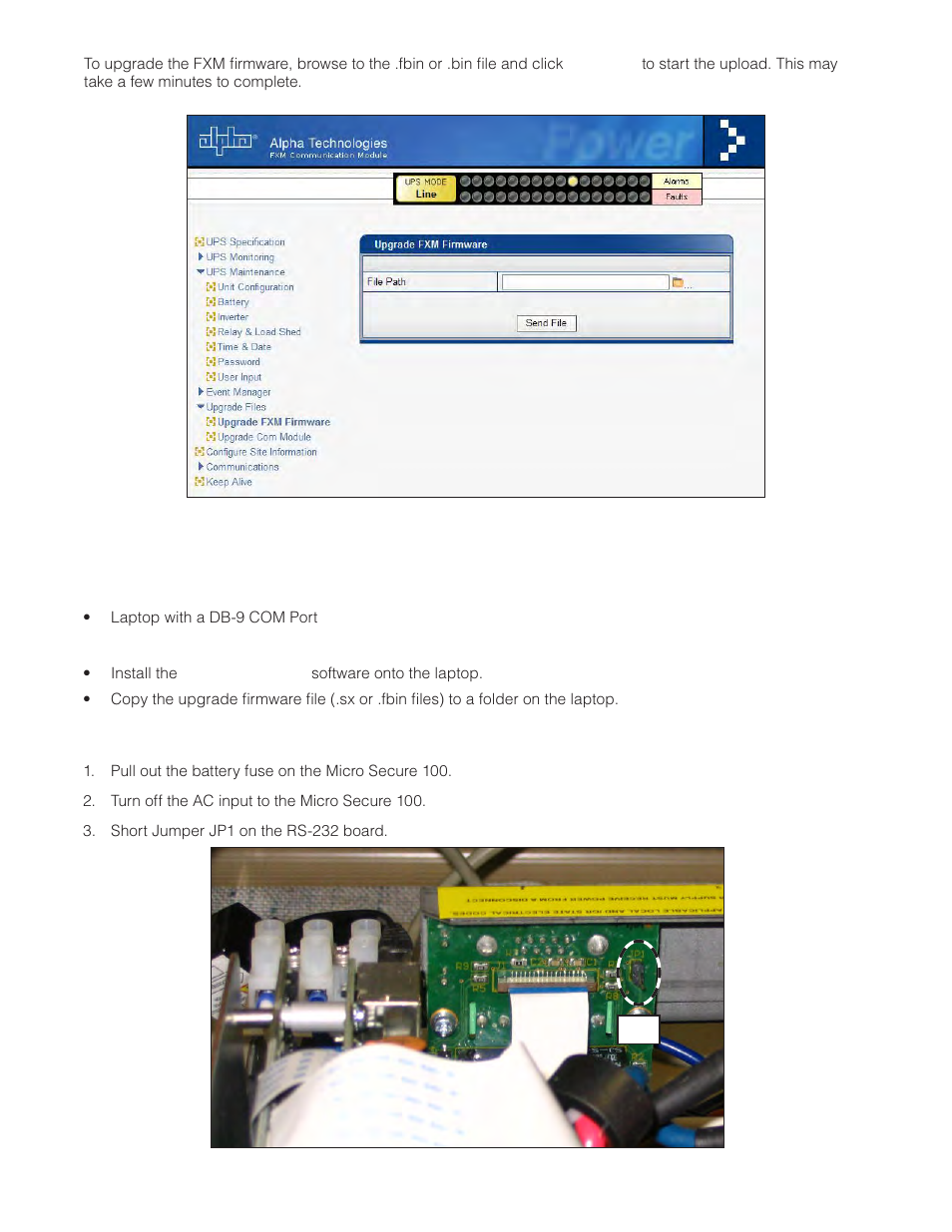 Figure 51 — upgrade firmware | Alpha Technologies Micro Secure UPS User Manual | Page 62 / 80