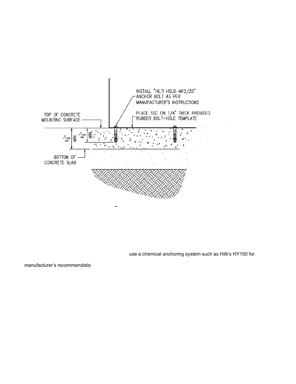 Concrete slab | Alpha Technologies Te45 User Manual | Page 25 / 68