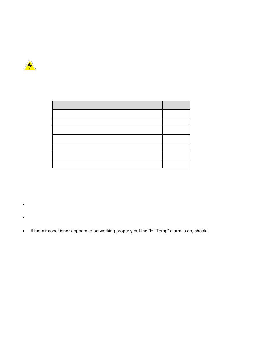 Maintenance, General maintenance schedule, Air conditioner | Air conditioner settings, Air conditioner filter, 7 maintenance, 1 general maintenance schedule, 2 air conditioner | Alpha Technologies Te45 User Manual | Page 44 / 68