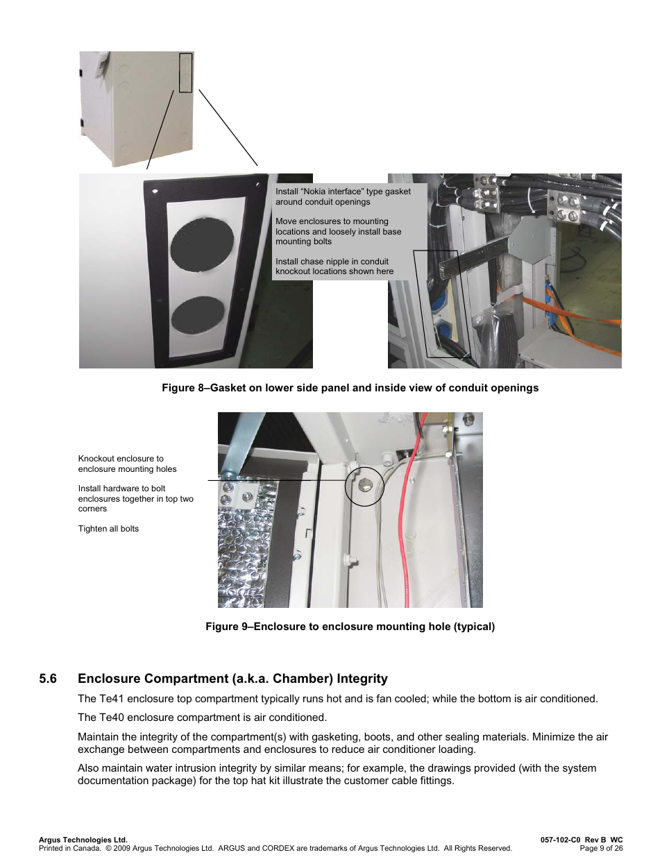 6 enclosure compartment (a.k.a. chamber) integrity | Alpha Technologies Te41, 48V User Manual | Page 20 / 76