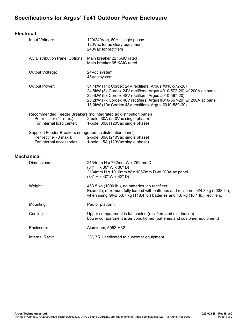 Alpha Technologies Te41, 48V User Manual | Page 5 / 76