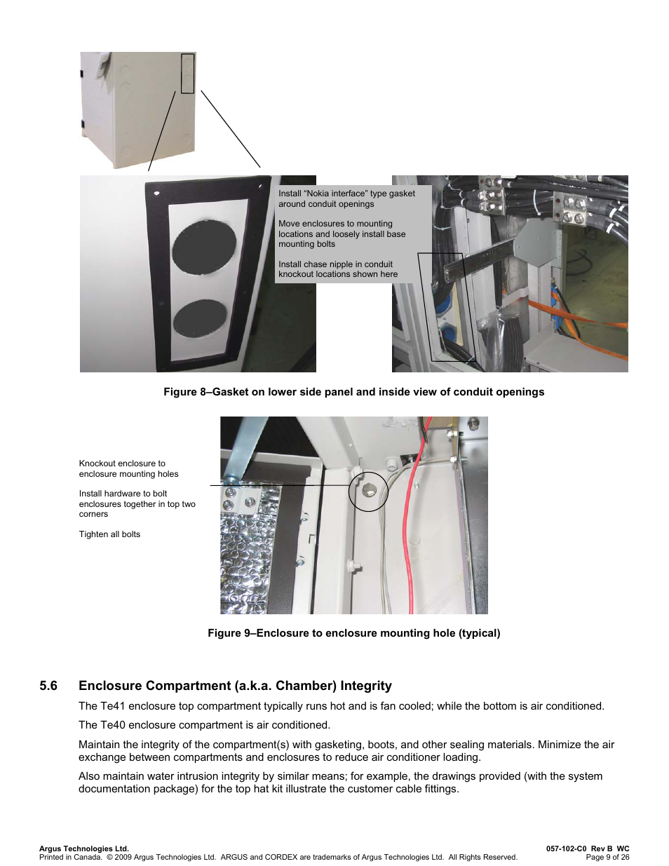 6 enclosure compartment (a.k.a. chamber) integrity | Alpha Technologies Te41, 24V User Manual | Page 21 / 72