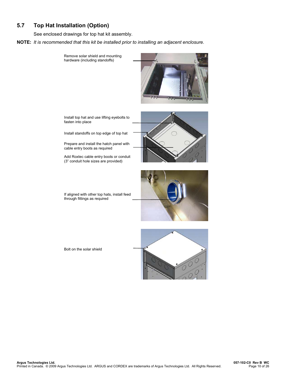 7 top hat installation (option) | Alpha Technologies Te41, 24V User Manual | Page 22 / 72