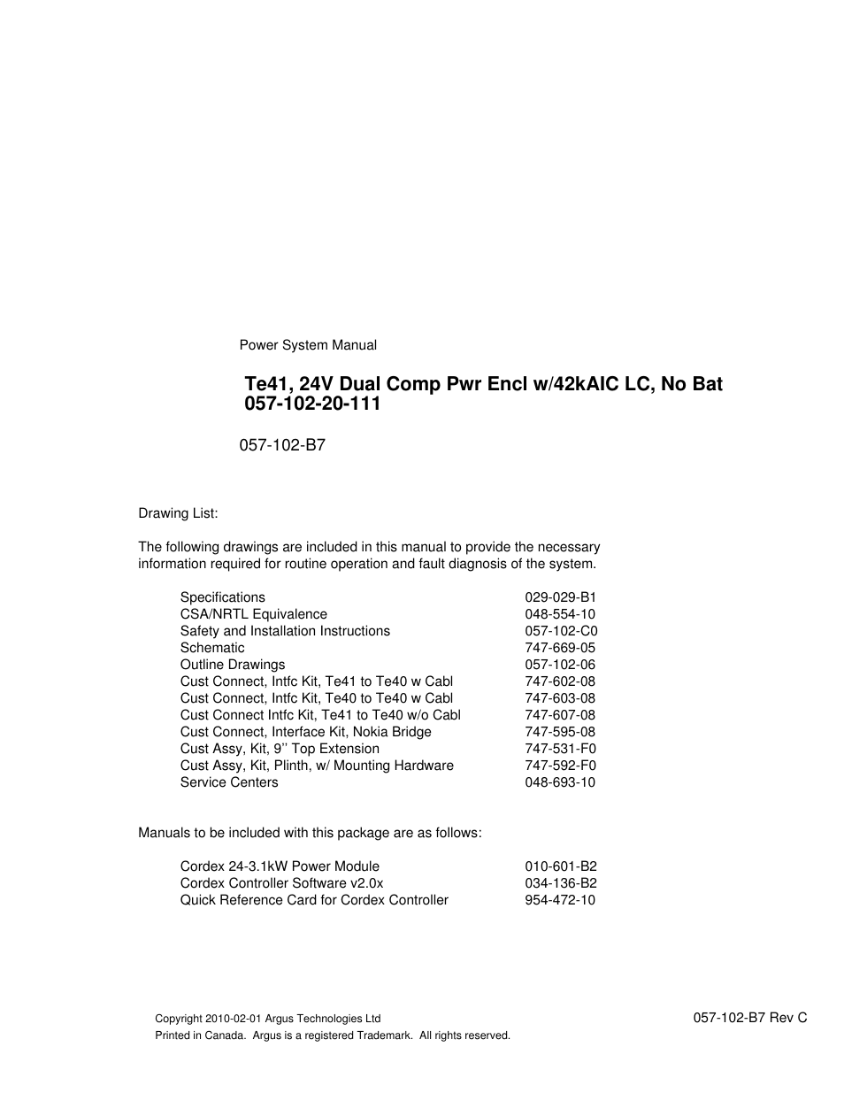 Alpha Technologies Te41, 24V User Manual | Page 3 / 72