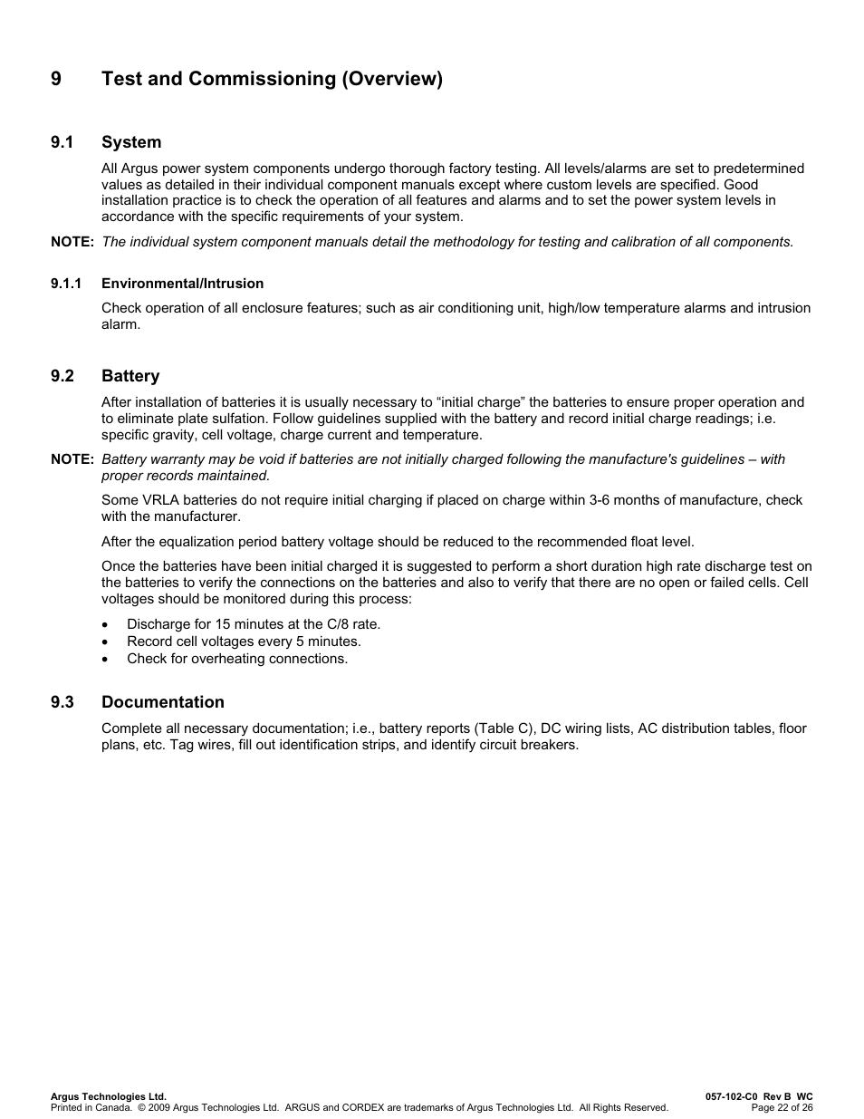 9test and commissioning (overview) | Alpha Technologies Te41, 24V User Manual | Page 34 / 72