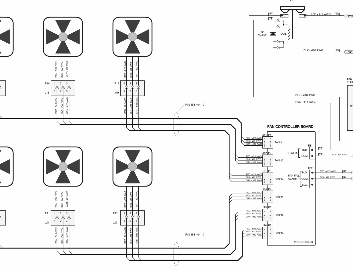 Fan controller board | Alpha Technologies Te41, 24V User Manual | Page 45 / 72