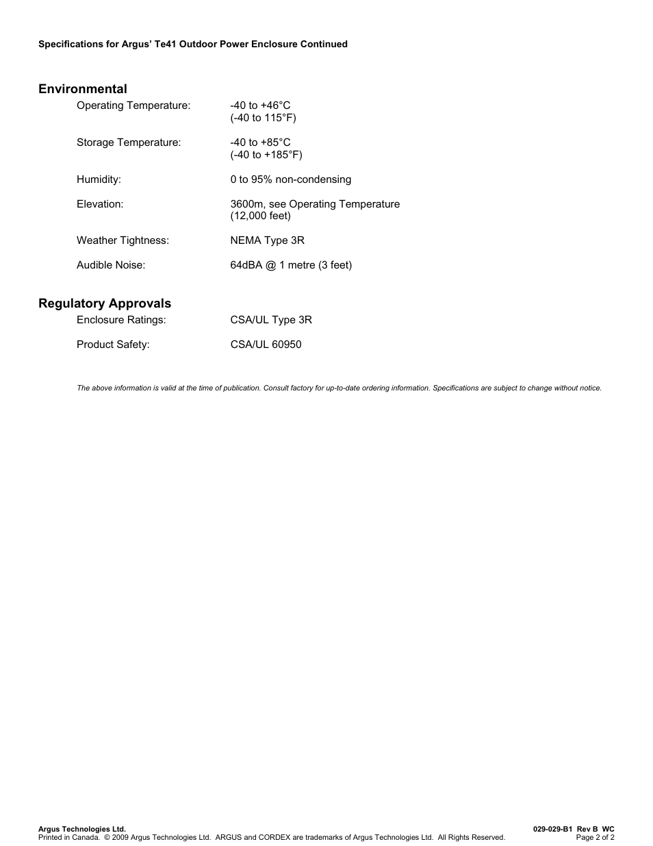 Environmental, Regulatory approvals | Alpha Technologies Te41, 24V User Manual | Page 6 / 72