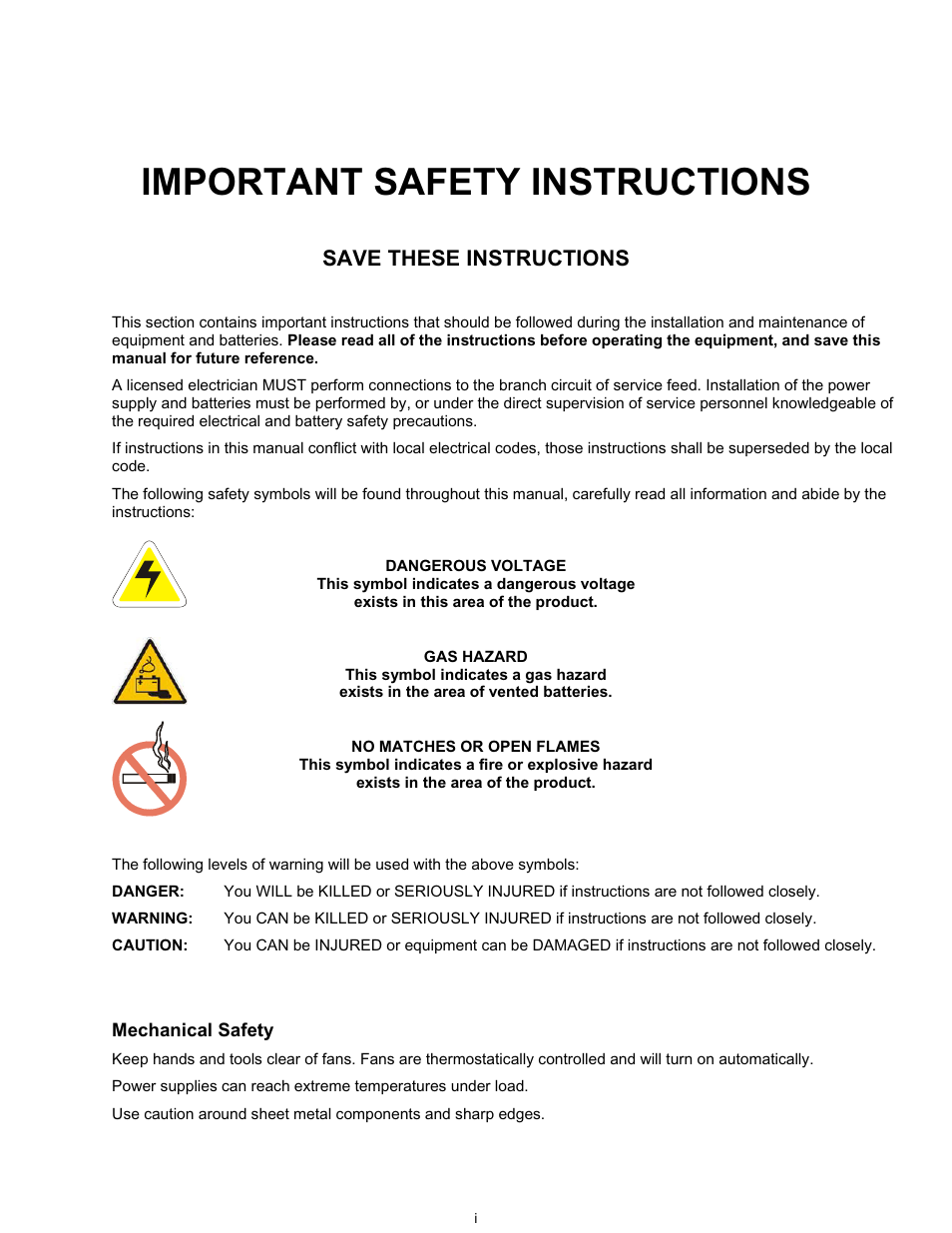 Important safety instructions, Save these instructions | Alpha Technologies Te41, 24V User Manual | Page 9 / 72