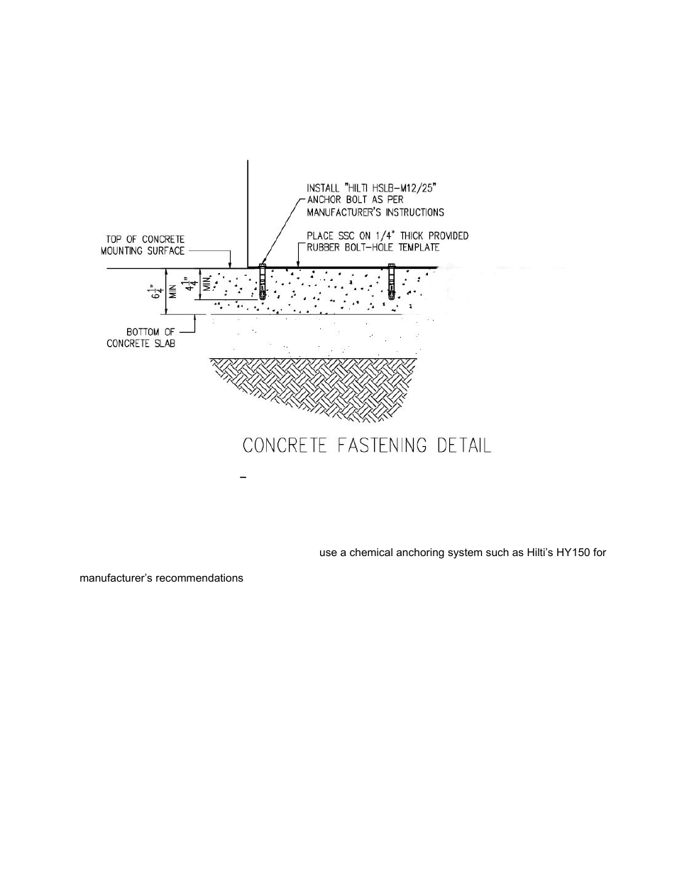 Concrete slab | Alpha Technologies Te43 User Manual | Page 19 / 60