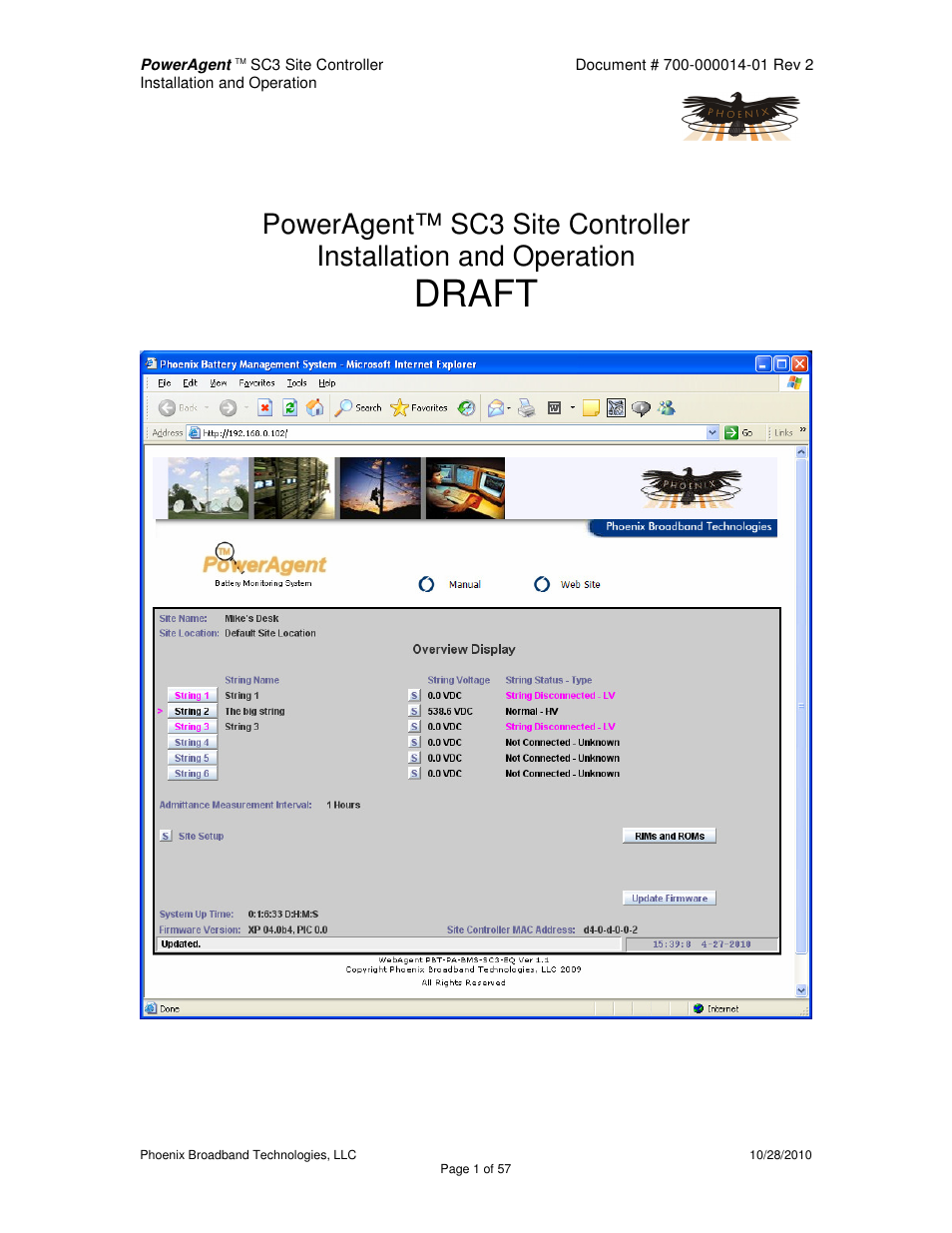 Alpha Technologies PowerAgent SC3 User Manual | 57 pages