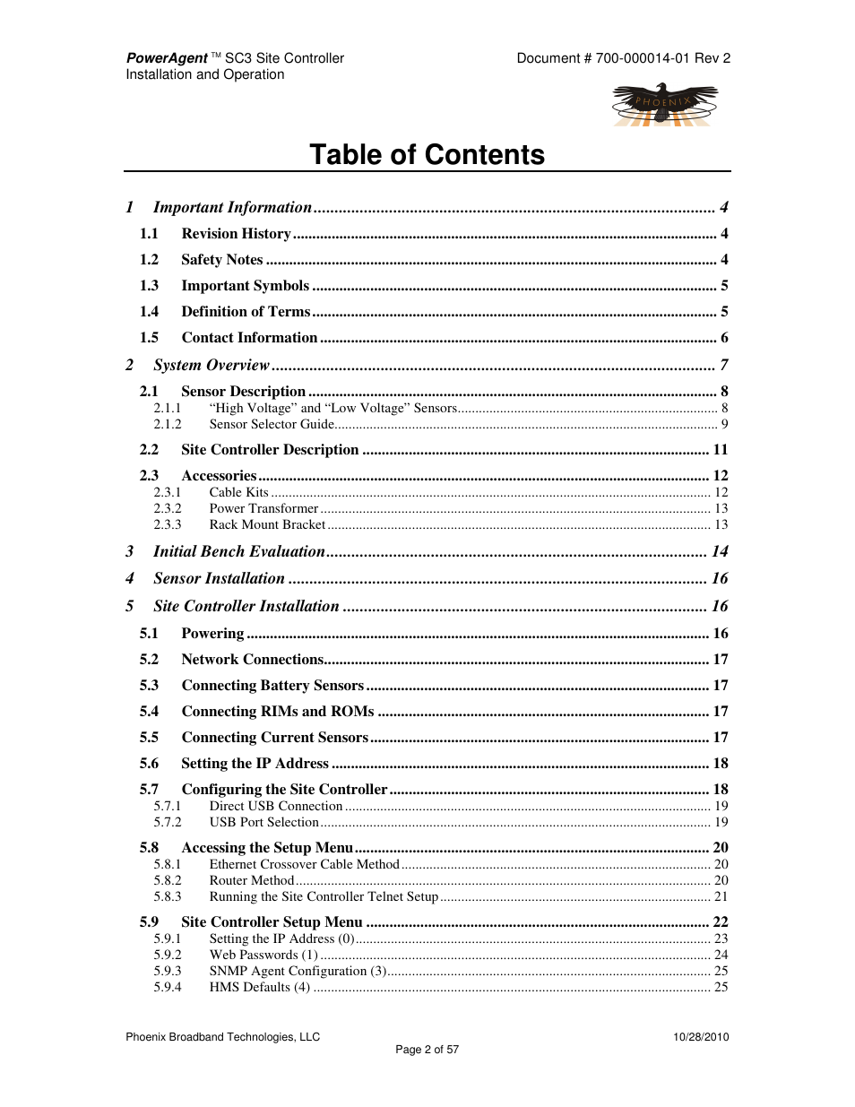 Alpha Technologies PowerAgent SC3 User Manual | Page 2 / 57