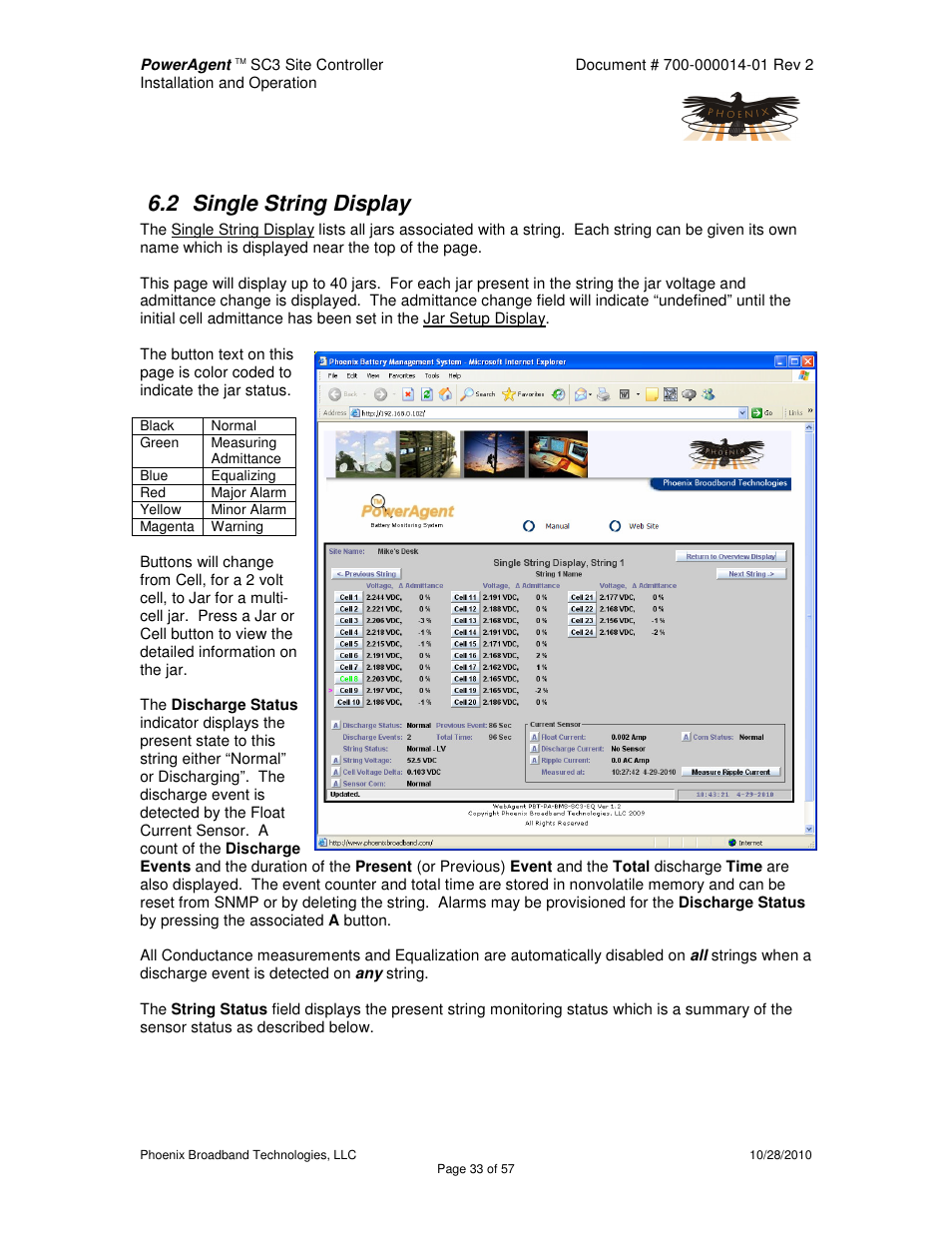 2 single string display | Alpha Technologies PowerAgent SC3 User Manual | Page 33 / 57