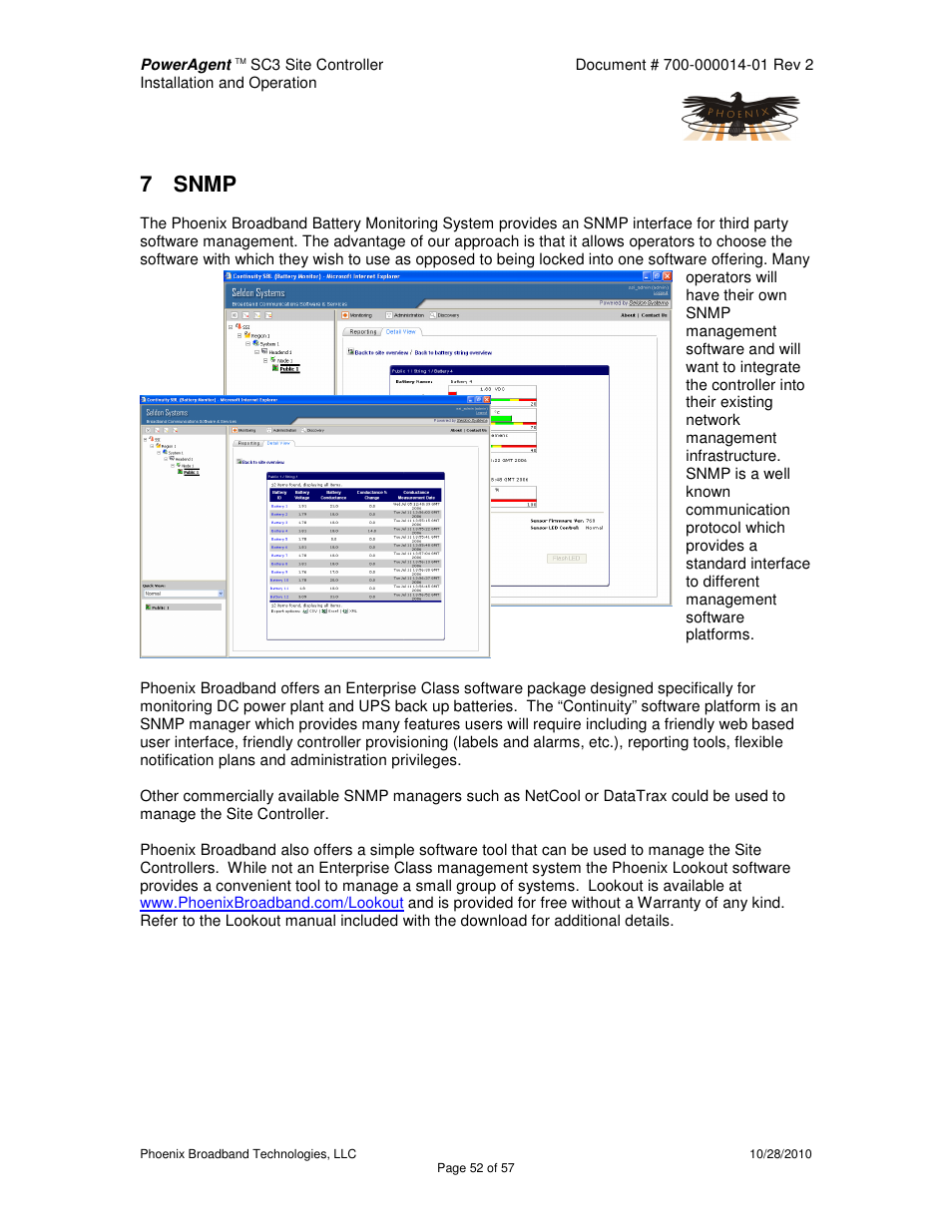 7 snmp | Alpha Technologies PowerAgent SC3 User Manual | Page 52 / 57