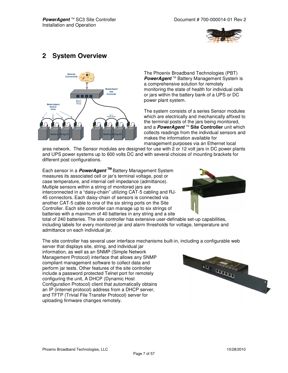2 system overview, Poweragent | Alpha Technologies PowerAgent SC3 User Manual | Page 7 / 57
