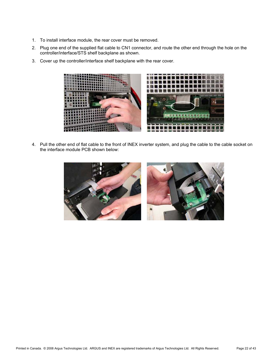 Interface module implementation, 3 interface module implementation | Alpha Technologies INEX Inverter System User Manual | Page 32 / 54