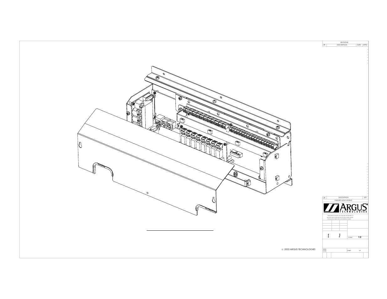 Outline, panel mount, Rear isometric view-opening detail, Outline, cxcp panel mount | Alpha Technologies Cordex Controller Panel Mount_Rack Mount User Manual | Page 30 / 40