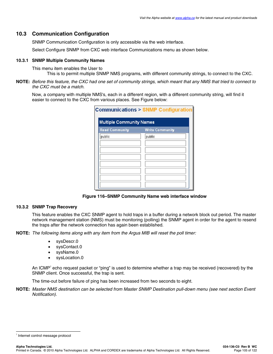 3 communication configuration | Alpha Technologies Cordex Controller Ver.2.0 User Manual | Page 107 / 126