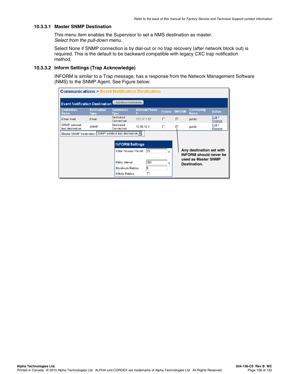 Alpha Technologies Cordex Controller Ver.2.0 User Manual | Page 110 / 126