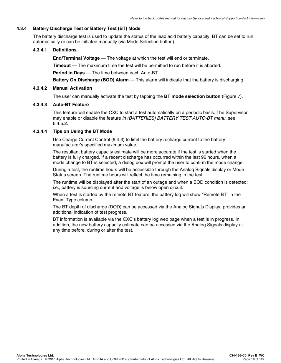 Alpha Technologies Cordex Controller Ver.2.0 User Manual | Page 20 / 126