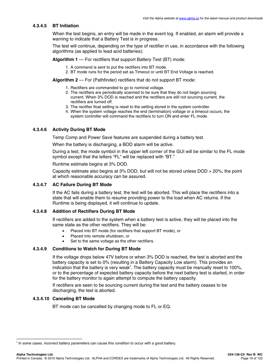 Alpha Technologies Cordex Controller Ver.2.0 User Manual | Page 21 / 126
