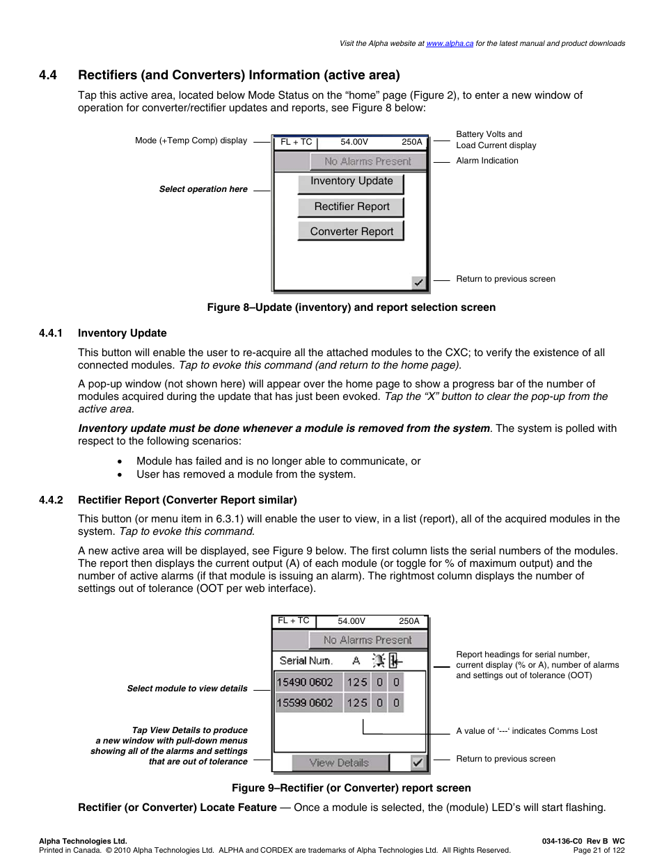 Alpha Technologies Cordex Controller Ver.2.0 User Manual | Page 23 / 126