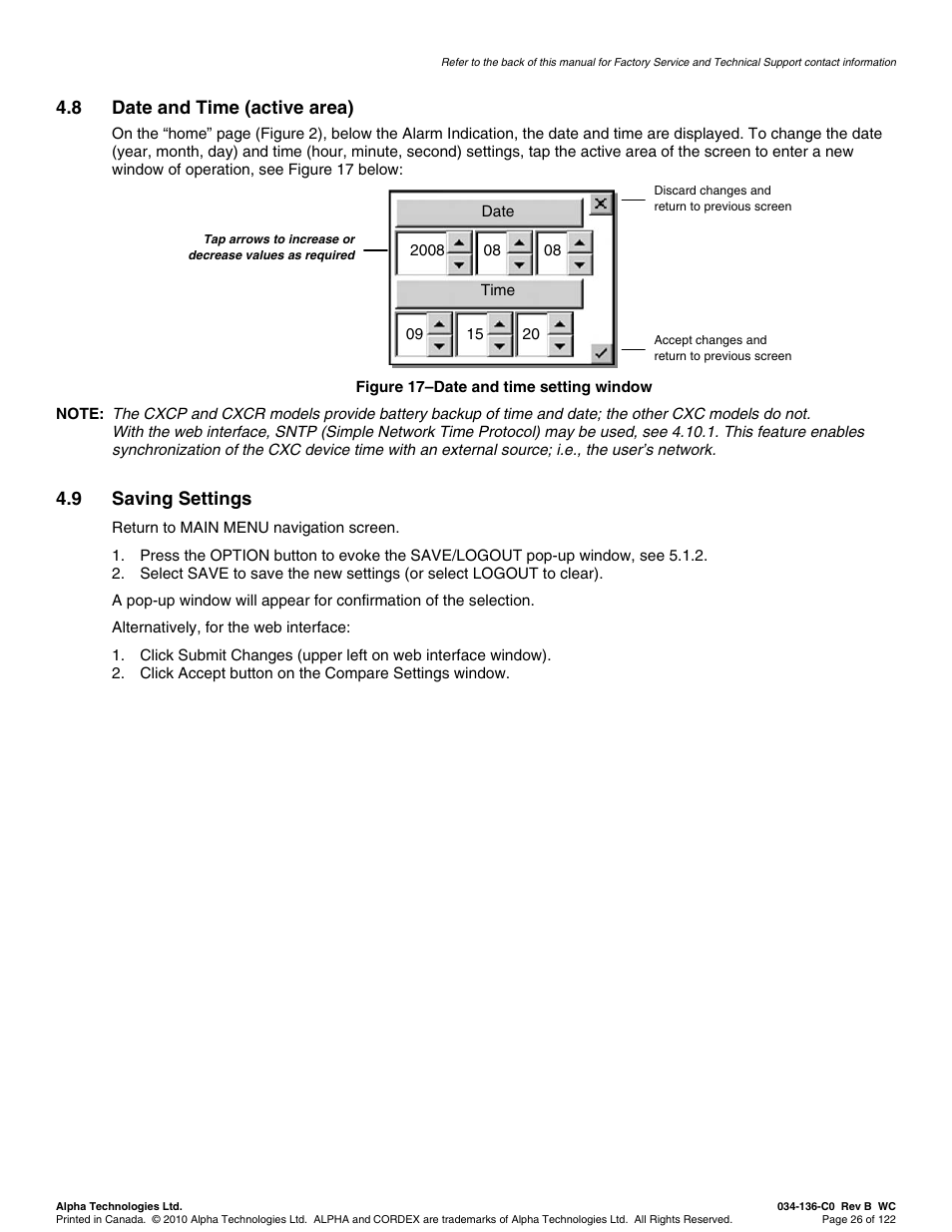 Alpha Technologies Cordex Controller Ver.2.0 User Manual | Page 28 / 126