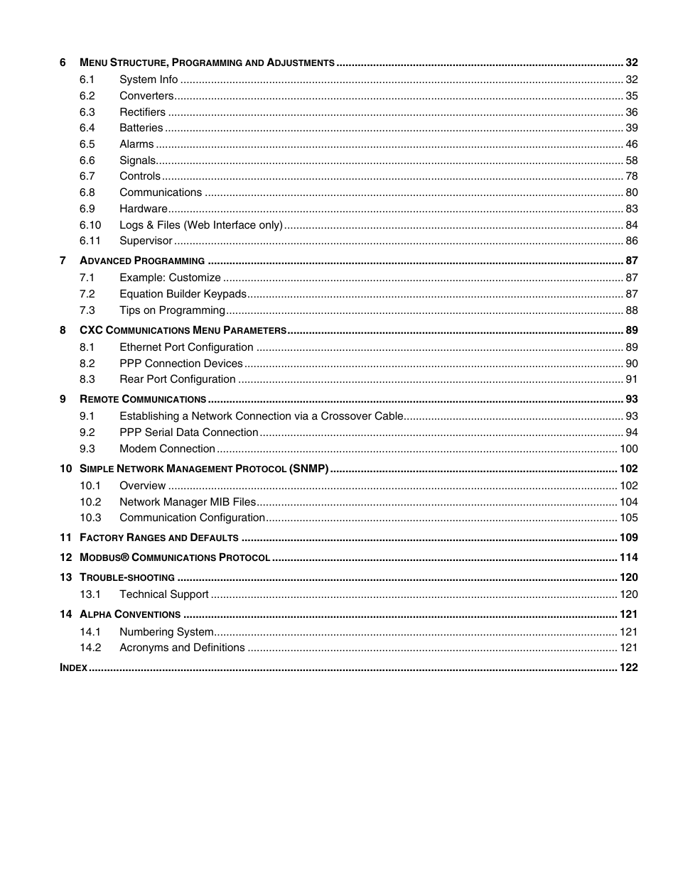 Alpha Technologies Cordex Controller Ver.2.0 User Manual | Page 4 / 126