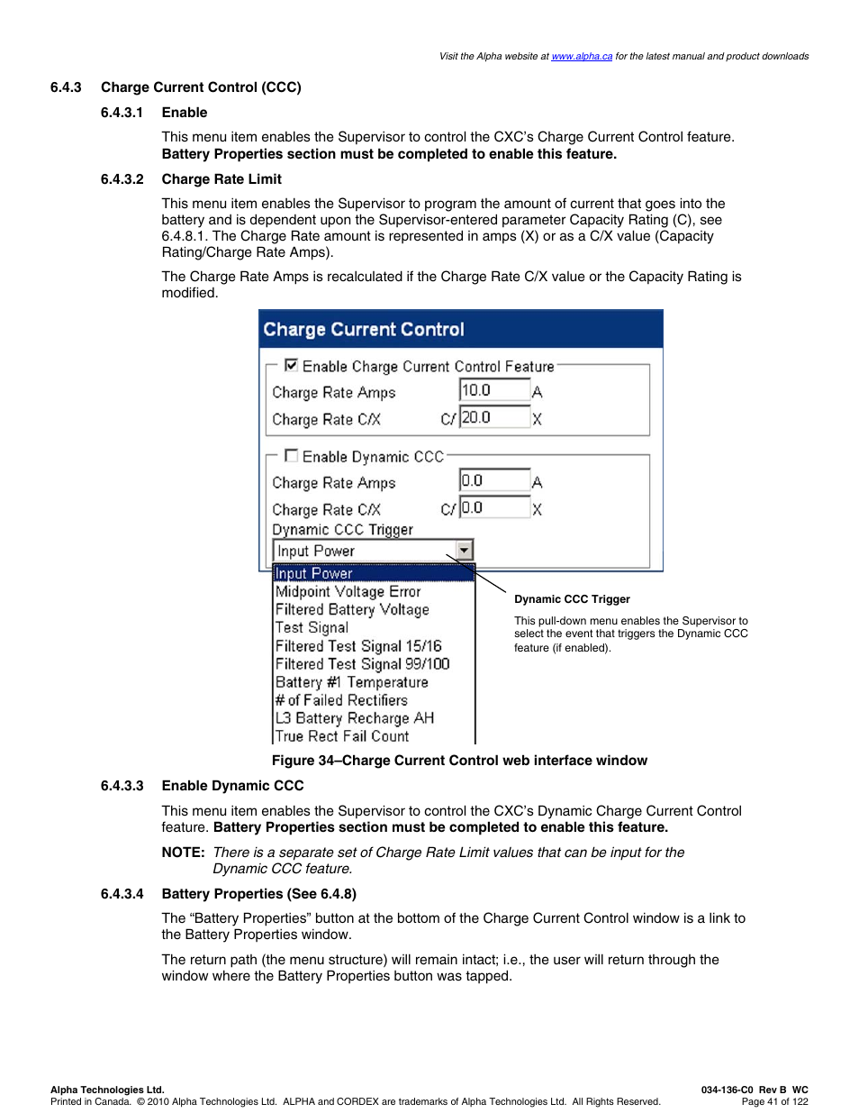 Alpha Technologies Cordex Controller Ver.2.0 User Manual | Page 43 / 126