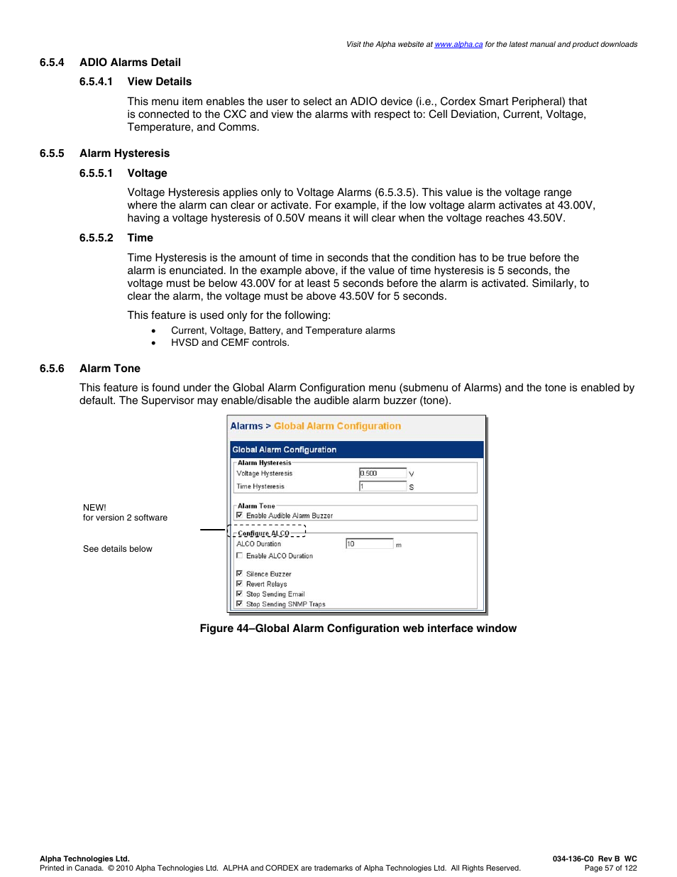 Alpha Technologies Cordex Controller Ver.2.0 User Manual | Page 59 / 126