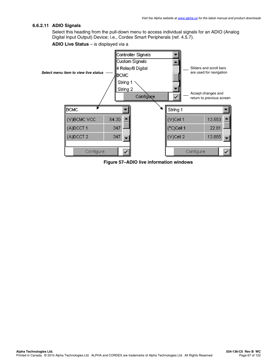 Alpha Technologies Cordex Controller Ver.2.0 User Manual | Page 69 / 126