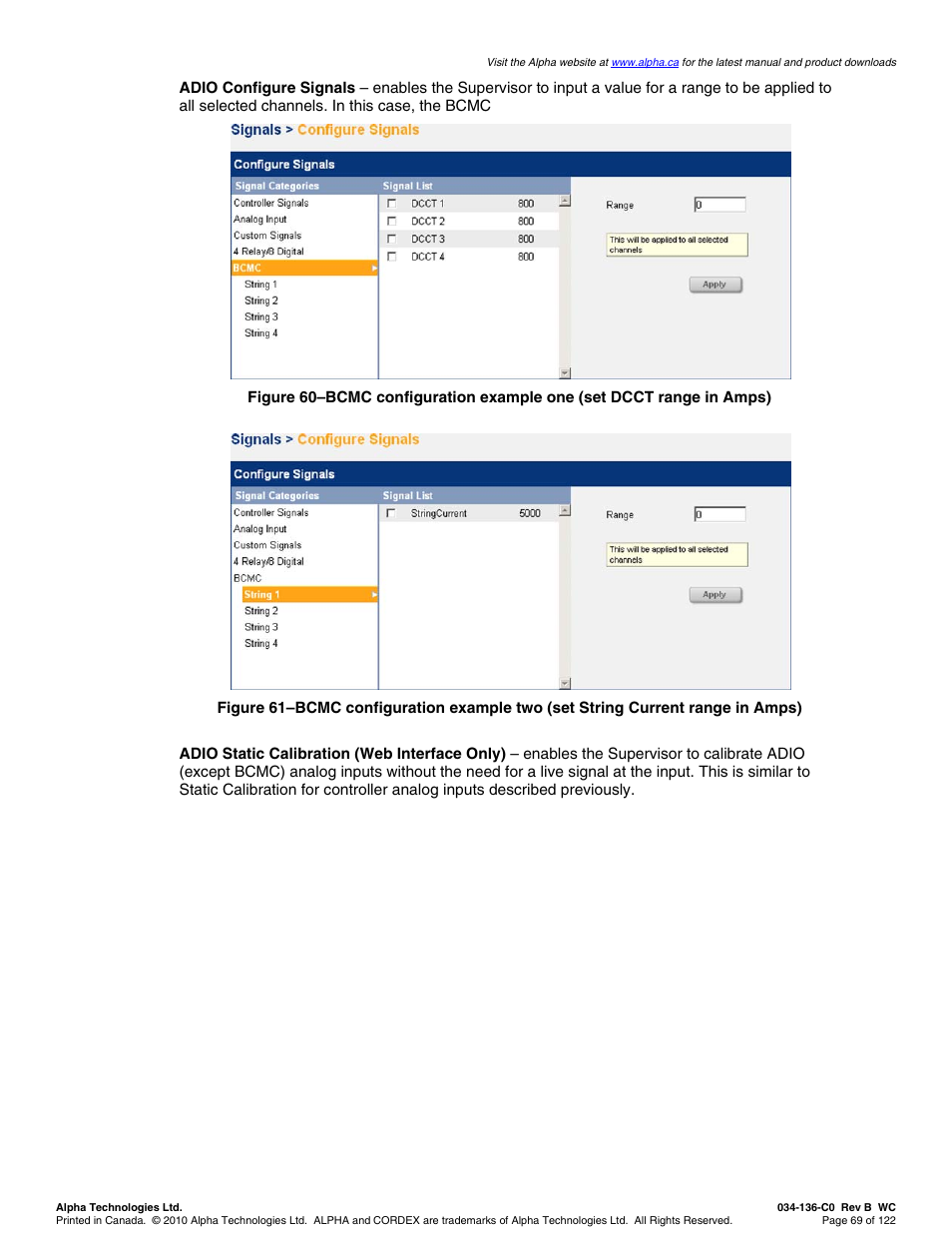 Alpha Technologies Cordex Controller Ver.2.0 User Manual | Page 71 / 126