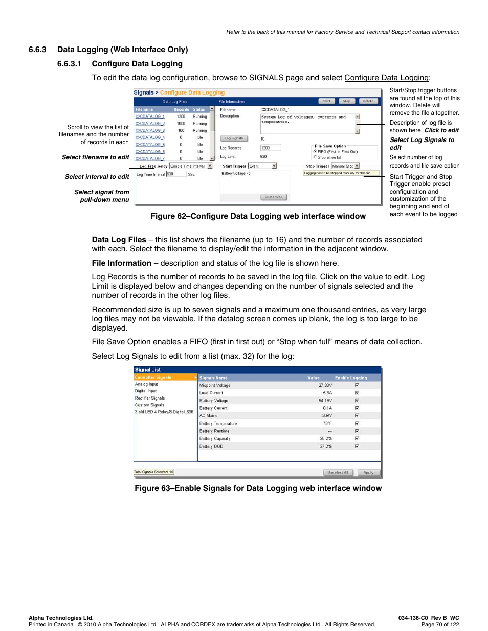 Alpha Technologies Cordex Controller Ver.2.0 User Manual | Page 72 / 126