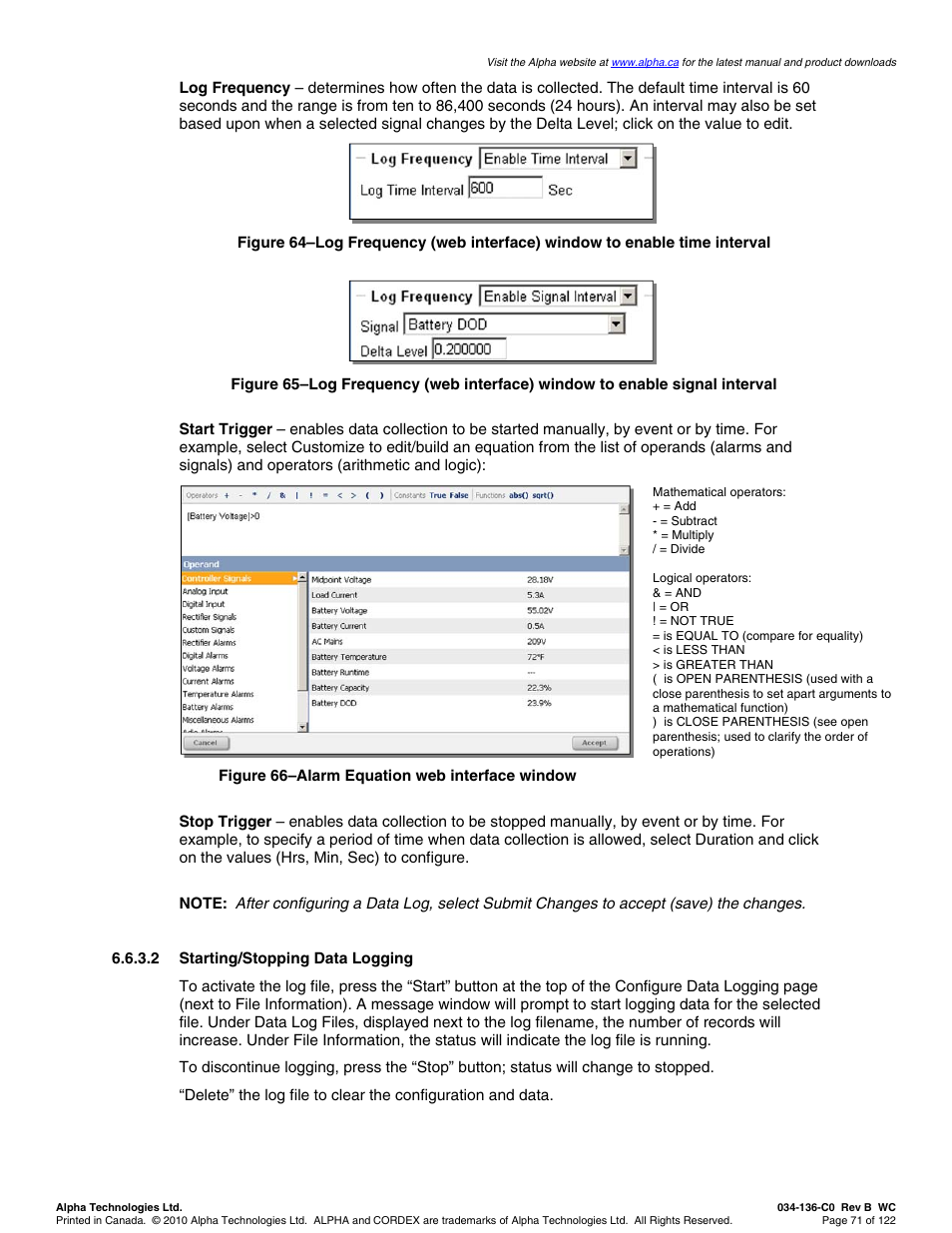 Alpha Technologies Cordex Controller Ver.2.0 User Manual | Page 73 / 126