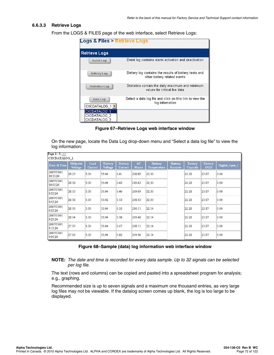 Alpha Technologies Cordex Controller Ver.2.0 User Manual | Page 74 / 126