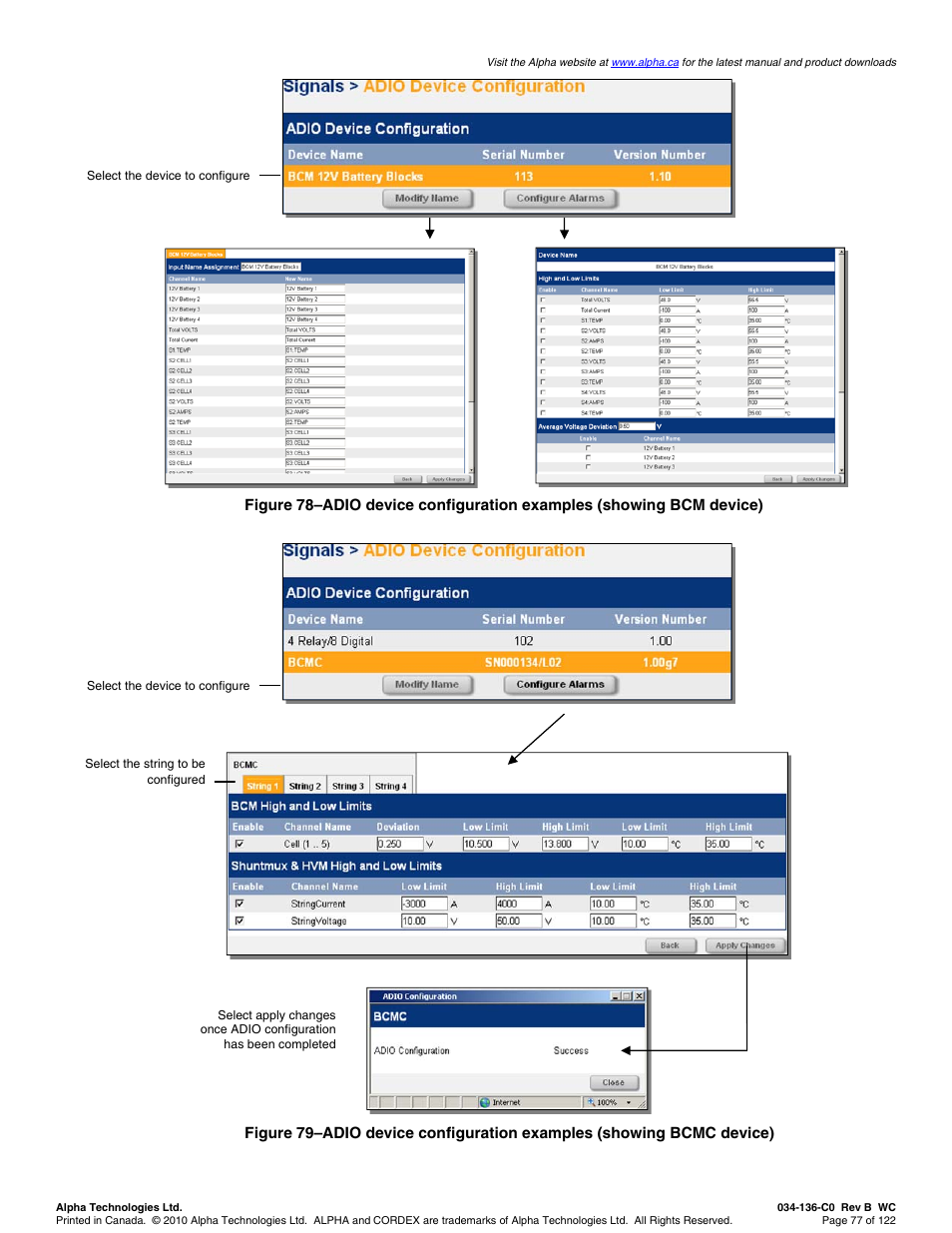 Alpha Technologies Cordex Controller Ver.2.0 User Manual | Page 79 / 126