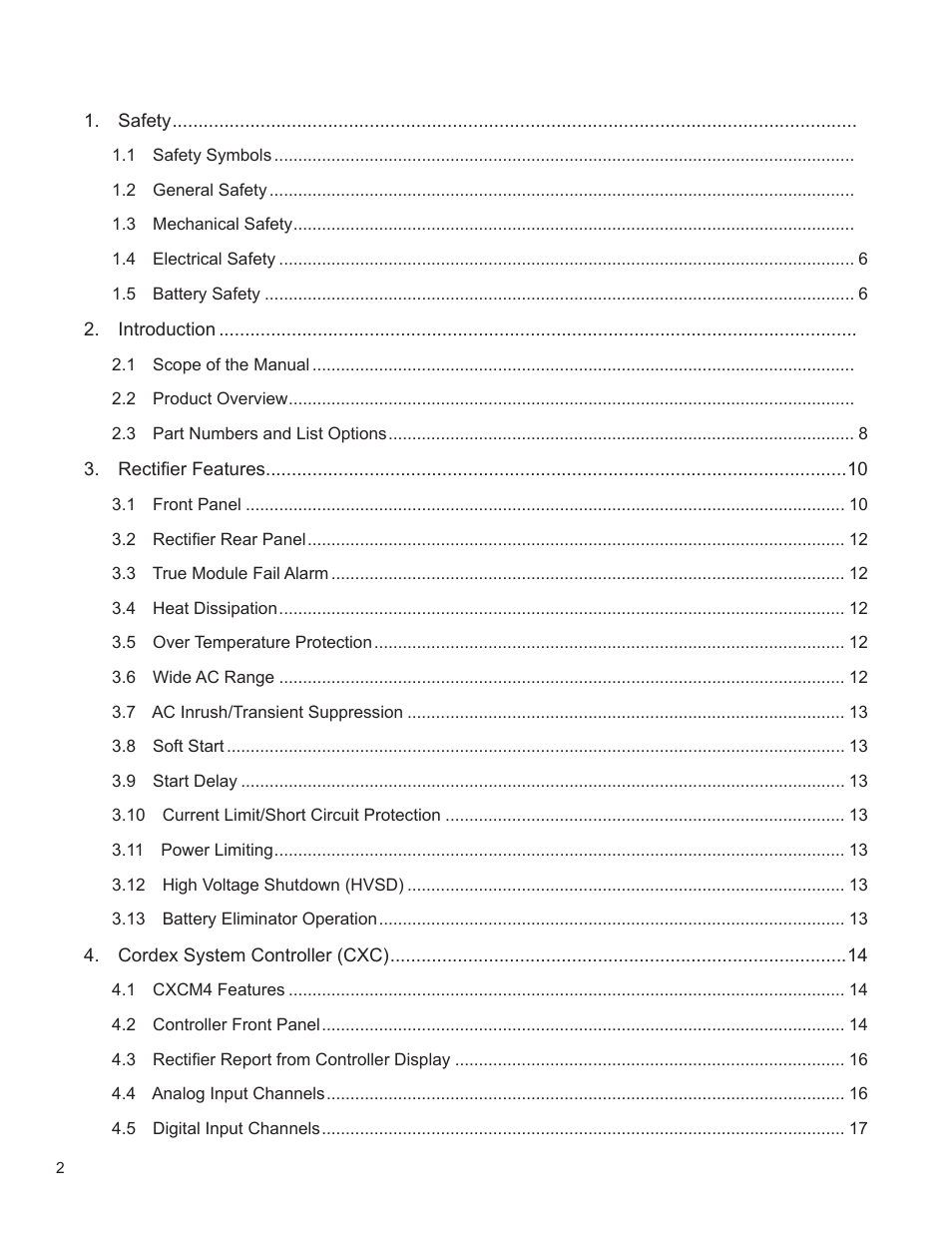 Alpha Technologies Cordex HP CXRF 48-12kW User Manual | Page 4 / 64