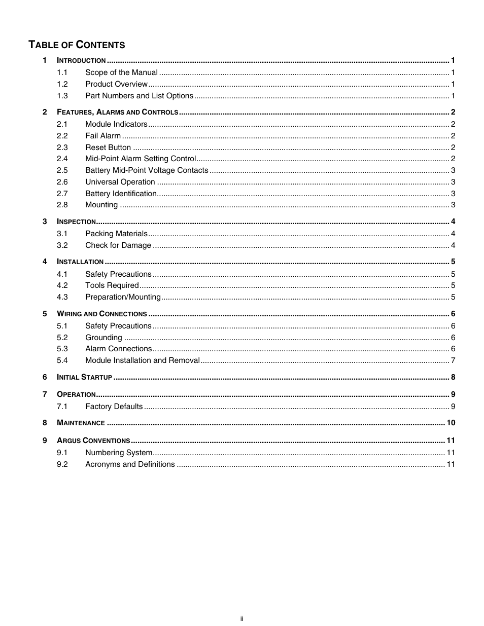 Body of manual | Alpha Technologies SD08 User Manual | Page 8 / 28