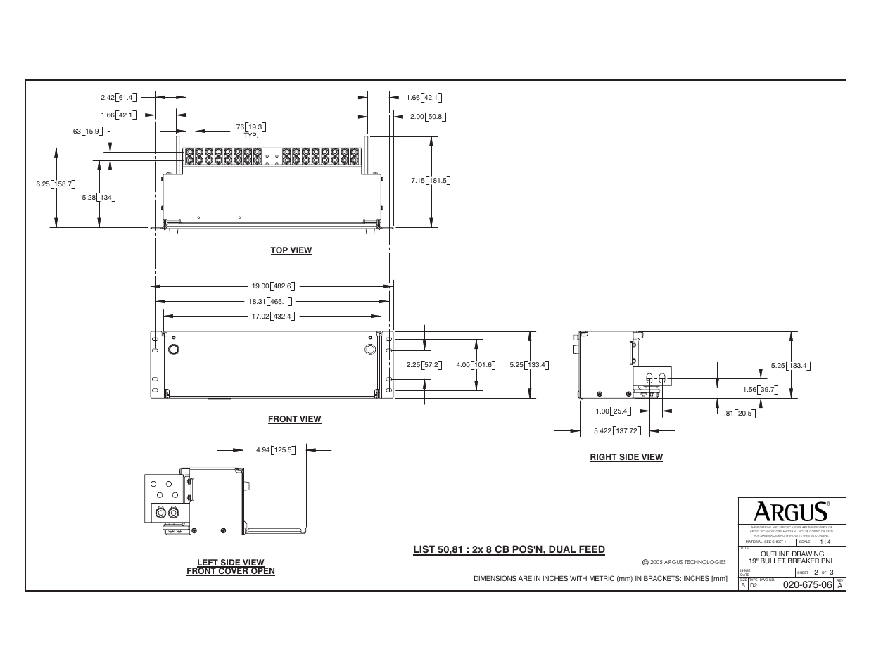 Alpha Technologies Rear Access Bullet Breaker Panel, 19 User Manual | Page 17 / 26